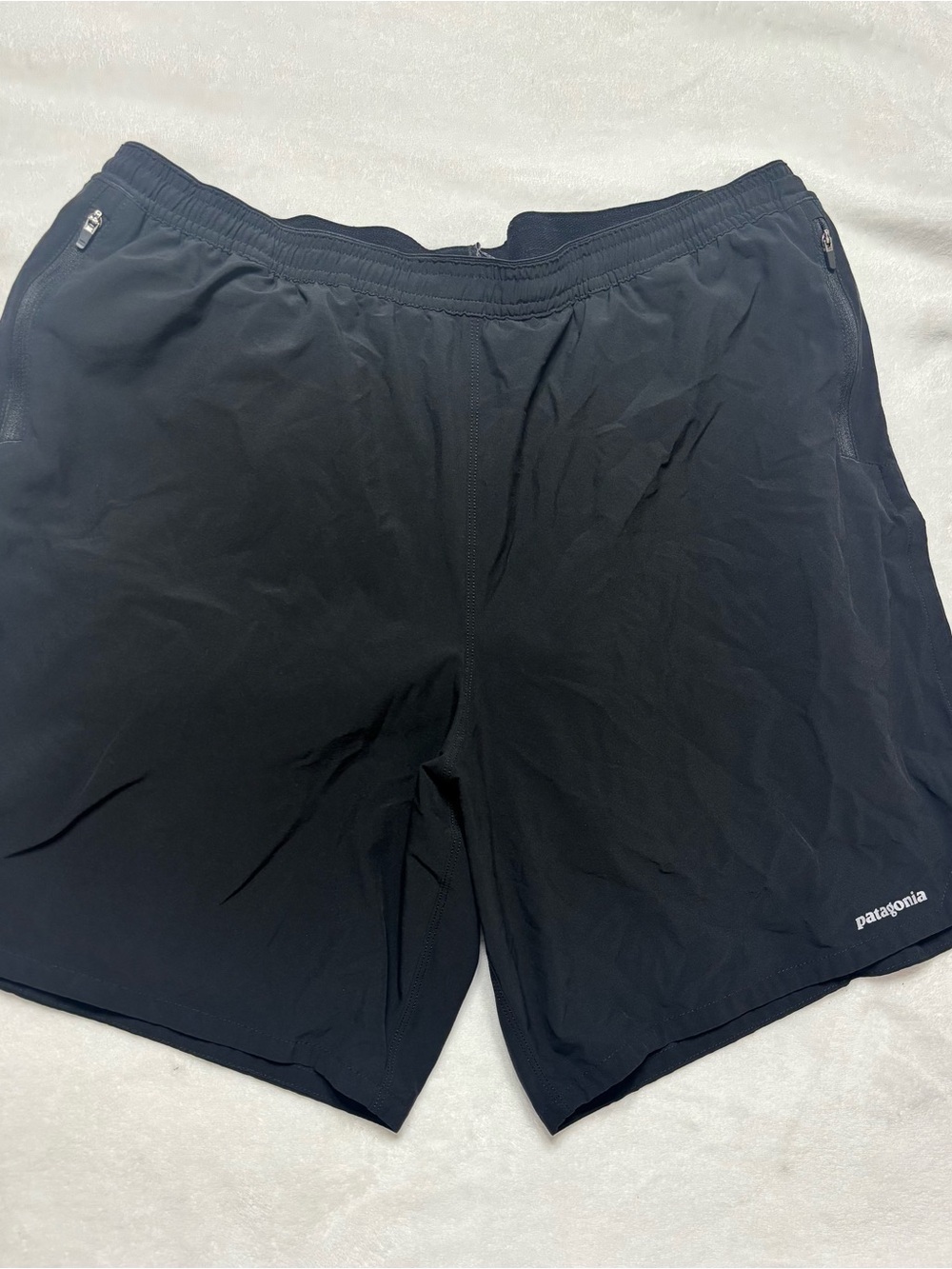Patagonia Black Men's Athletic Shorts with Zipper Pockets